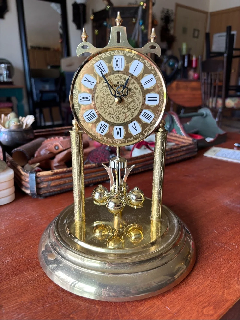 Vintage Junghans Anniversary Mantel Clock